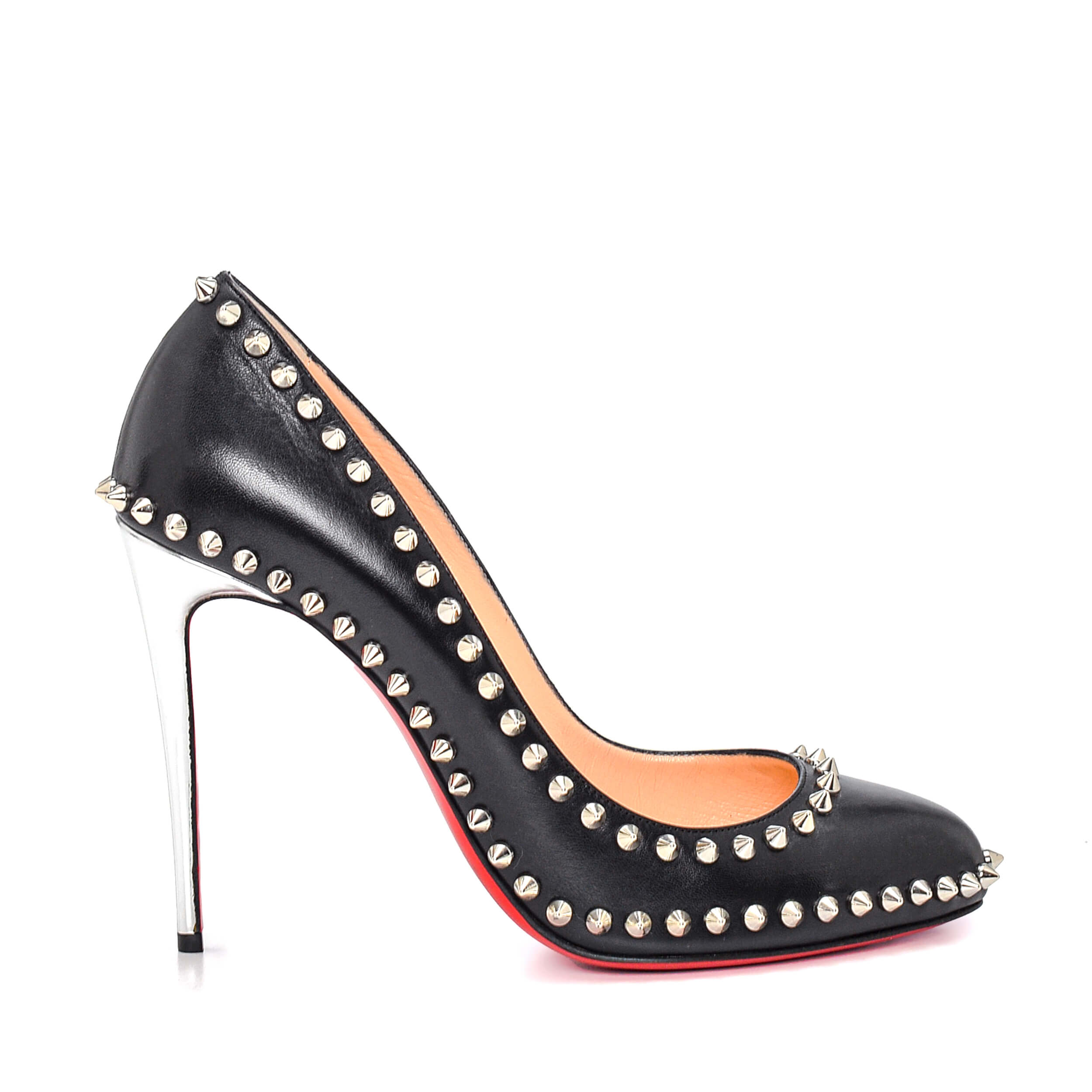 Christian Louboutin - Black & Silver Stud Pump